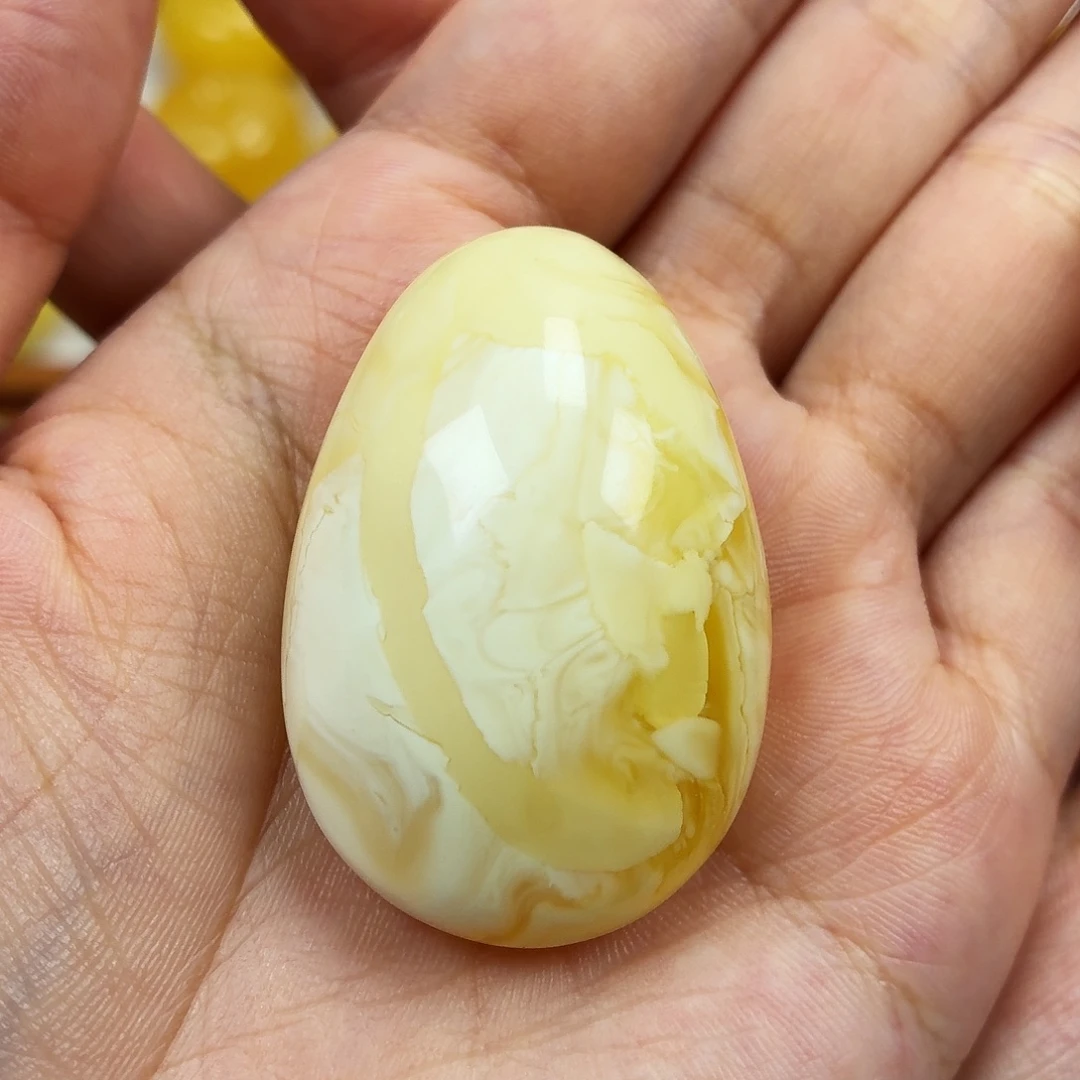 蜜蜡颈饰未镶嵌白蜡水滴