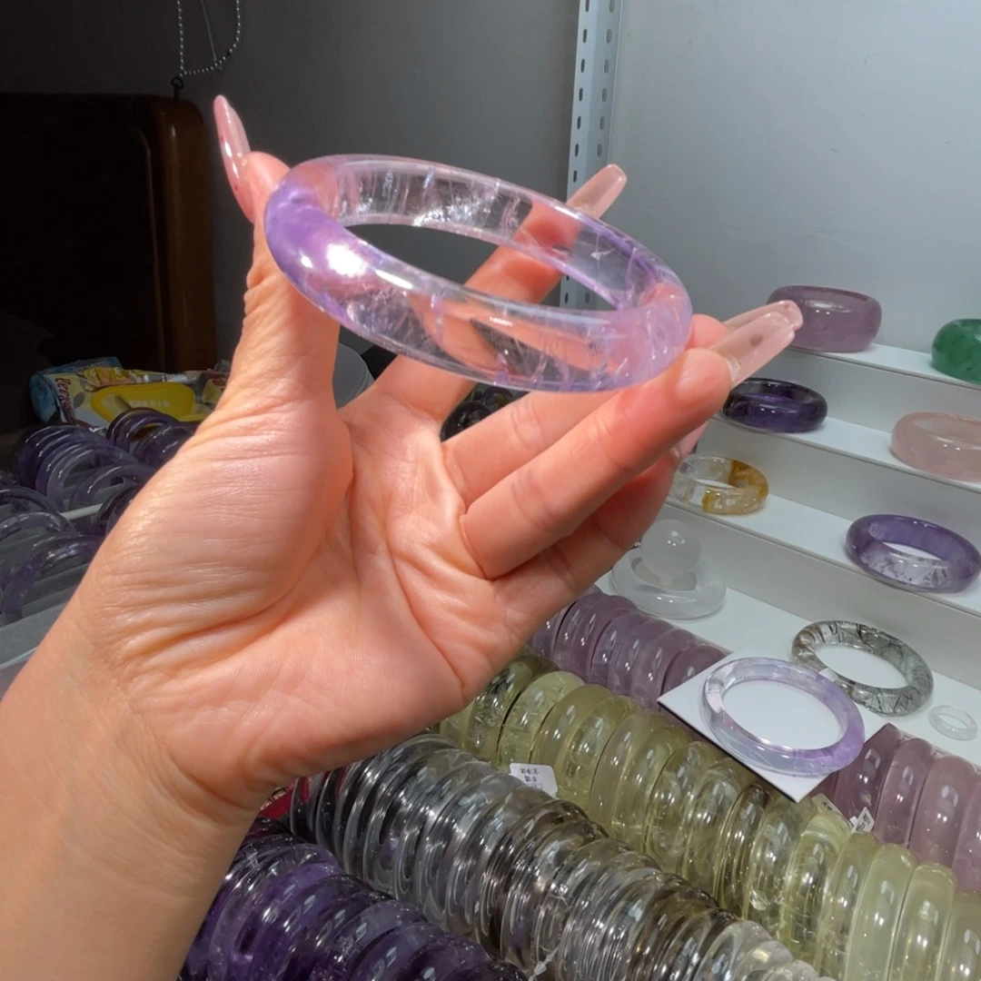 水晶手镯未镶嵌手镯63.9圈口29号