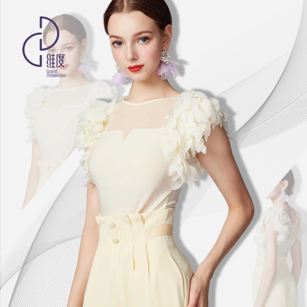 【维度舞服】Y196女士上衣摩登蹈服拉丁舞女式华尔兹短袖溯源好物