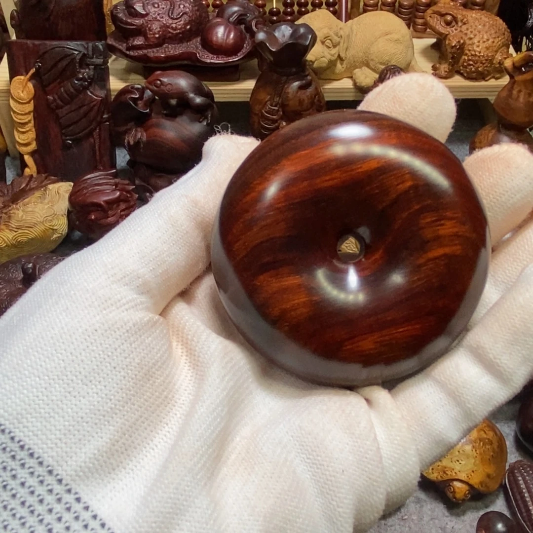 手串/手链小叶紫檀段光紫檀平安扣