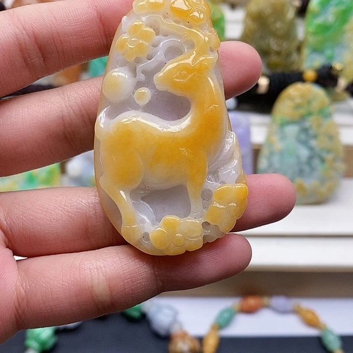 颈饰未镶嵌翡翠翡翠A货