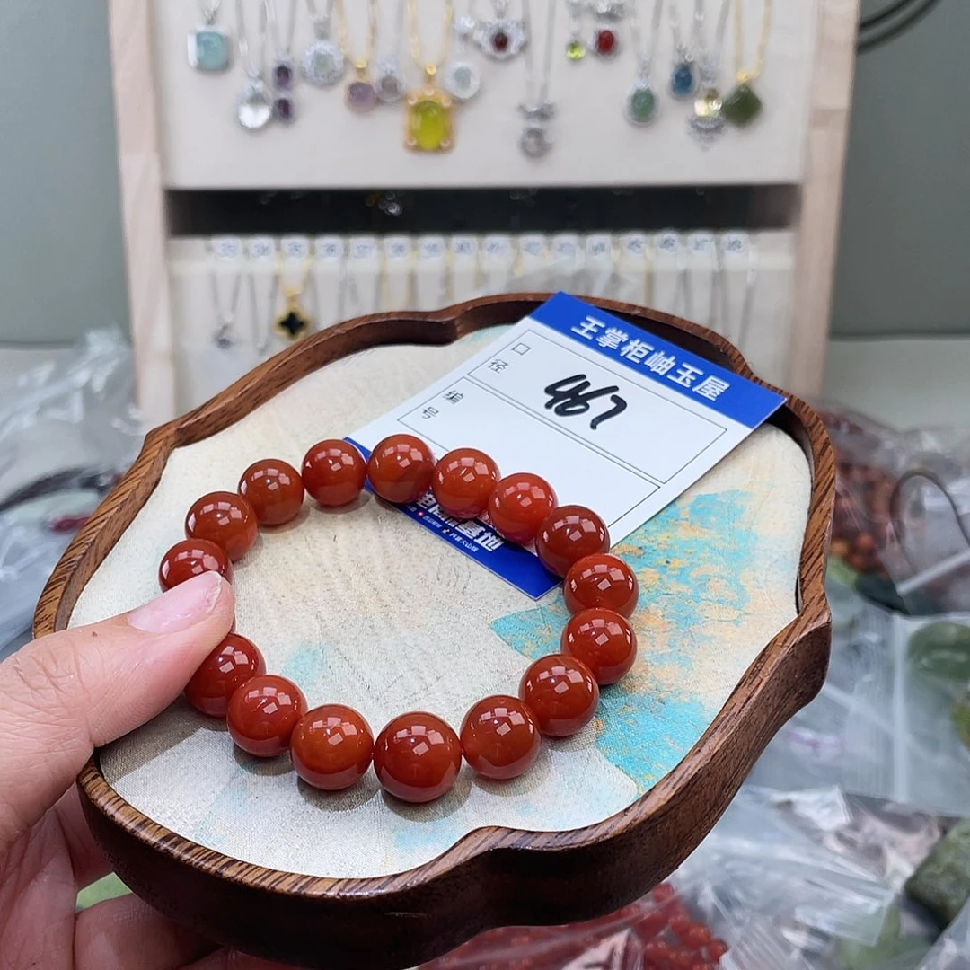 南红玛瑙未镶嵌手链