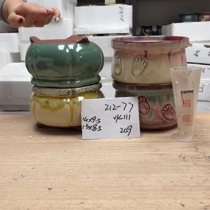 紫砂花盆多肉花盆微瑕77