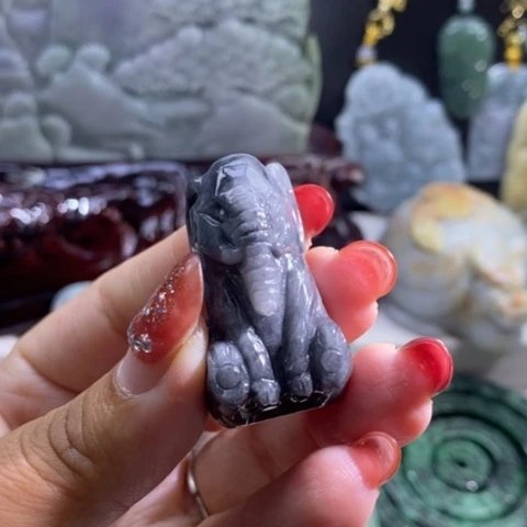 【闪购商品】颈饰未镶嵌翡翠象