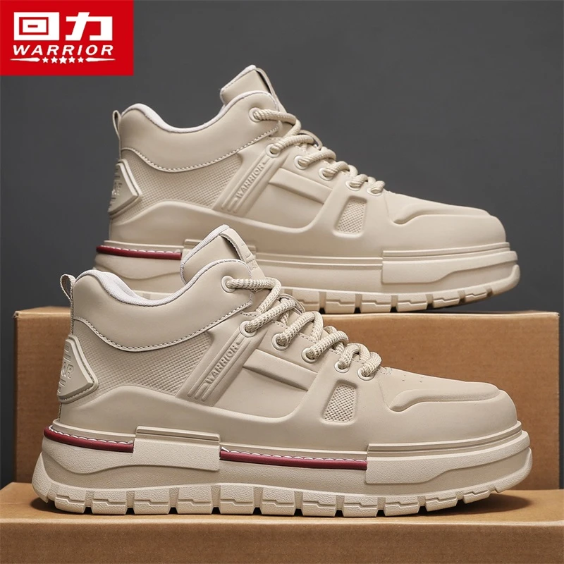 回力马丁靴男2025新款冬季防滑耐磨工装大黄靴男士时尚高帮休闲鞋