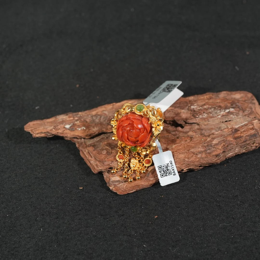 10.1香港王老板-南红戒指2k136