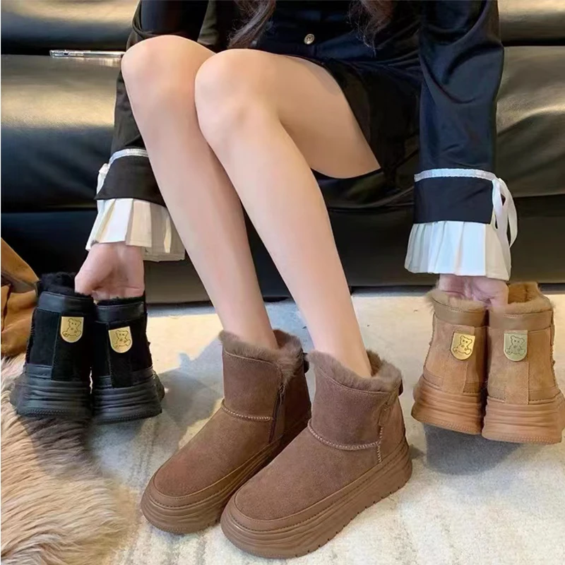 【1.3】爆款斜口加绒厚底雪地靴M9912