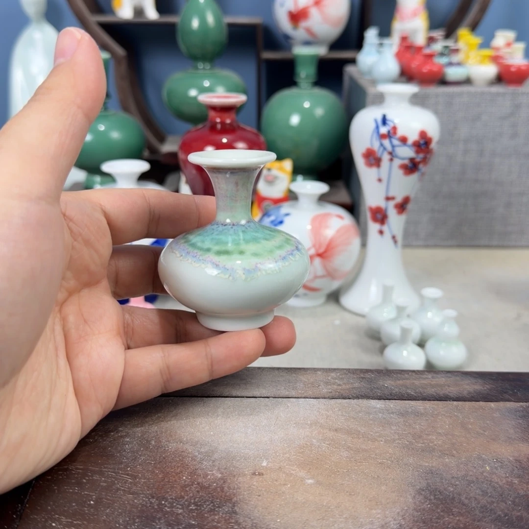 陶瓷手工小花器摆件
