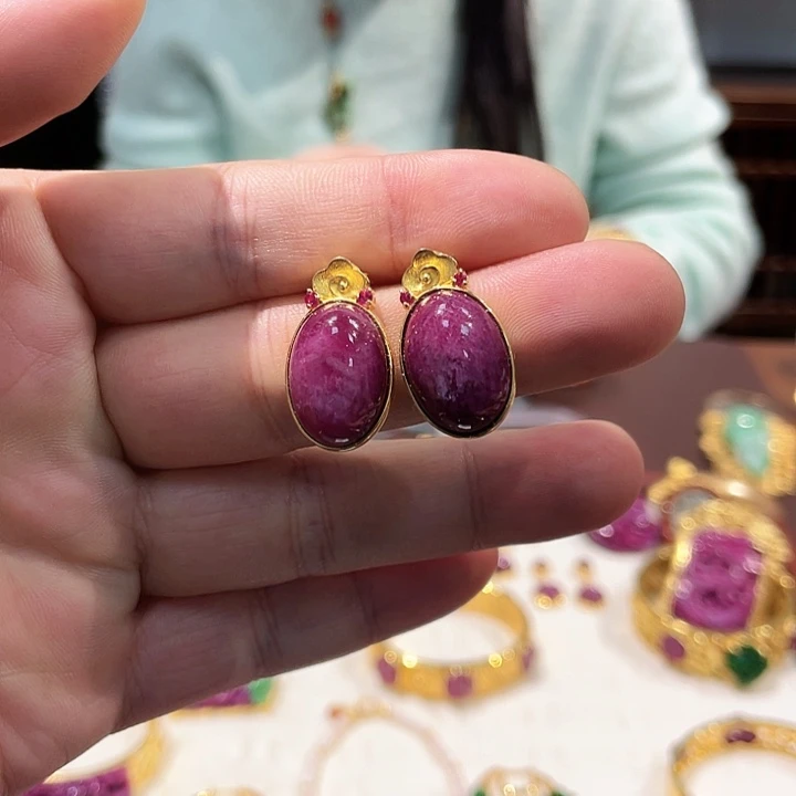 锦纶非金属红包耳钉