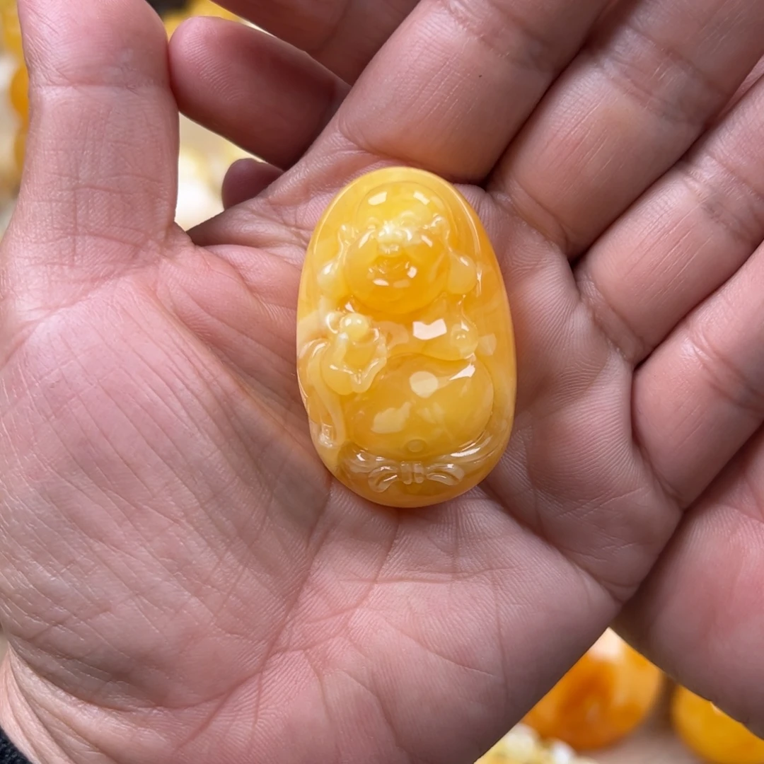 蜜蜡未镶嵌颈饰纯天然琥珀蜜蜡无优化