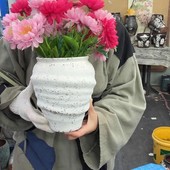 14×21 -粗陶花盆有孔-买买买