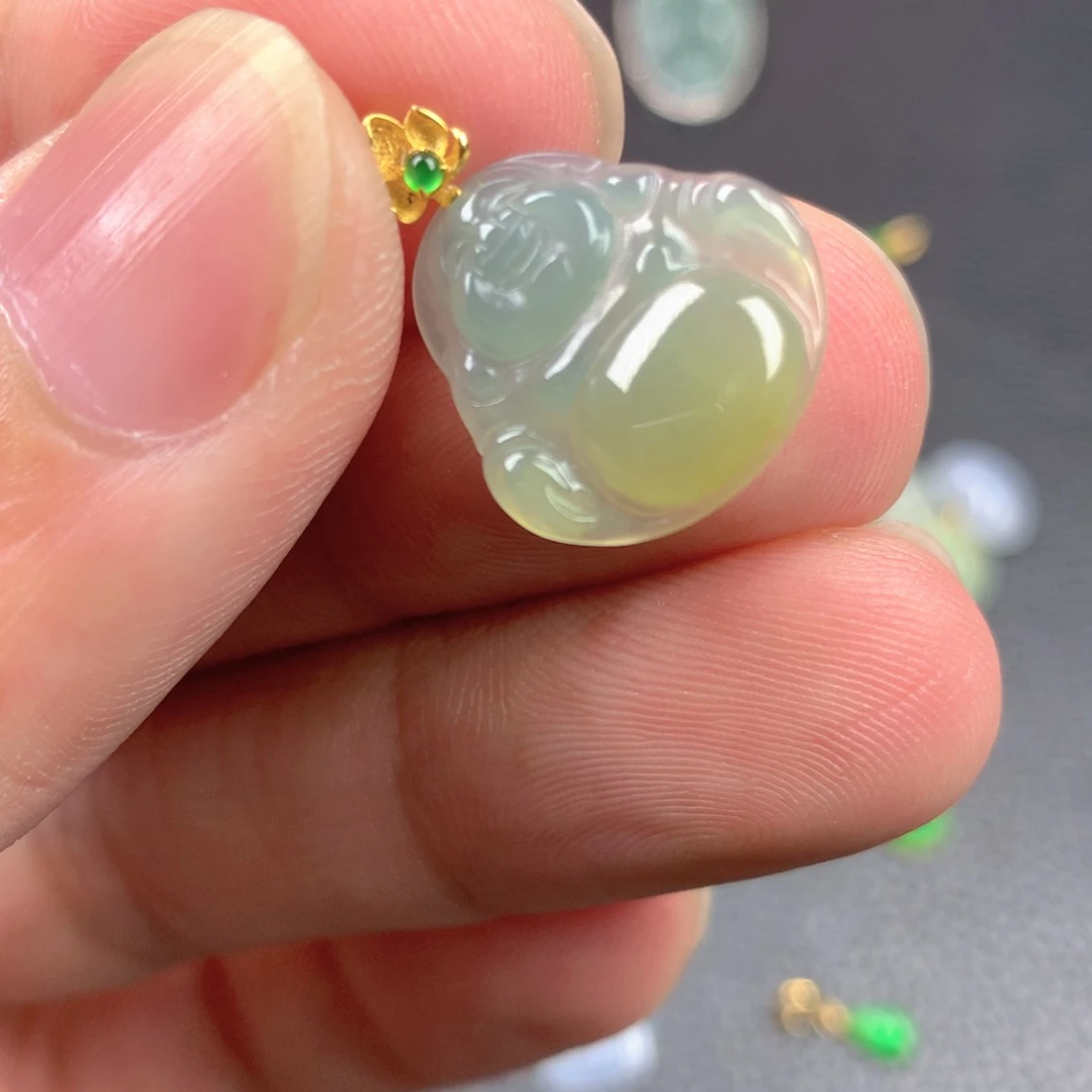 【闪购商品】翡翠18K金镶嵌颈饰翡翠