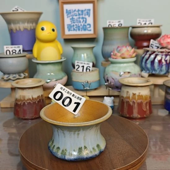 甜***畏景德镇手工陶瓷盆 口9