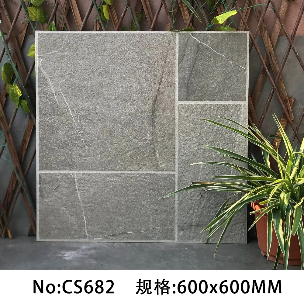 莱姆石瓷砖别墅庭院露台阳台花园院子600x600防滑地砖仿古地铺石