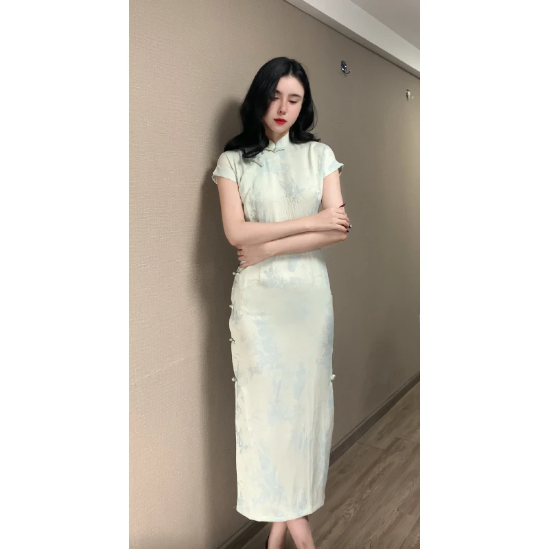 [洛神]【阿才专属】春夏新款单层古法全开襟长度约125