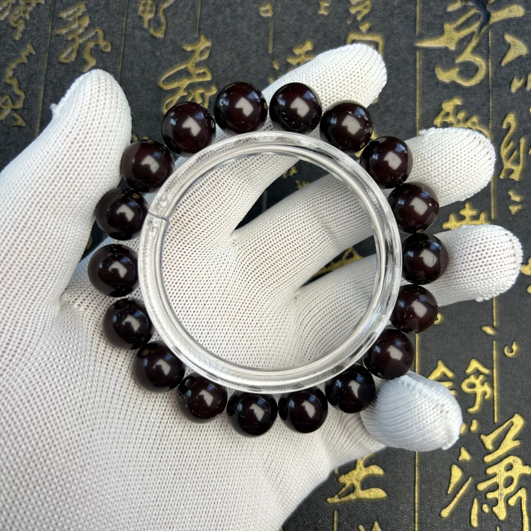 【南泉】紫金鼠红皮手串高油高密尺寸12mm迦境