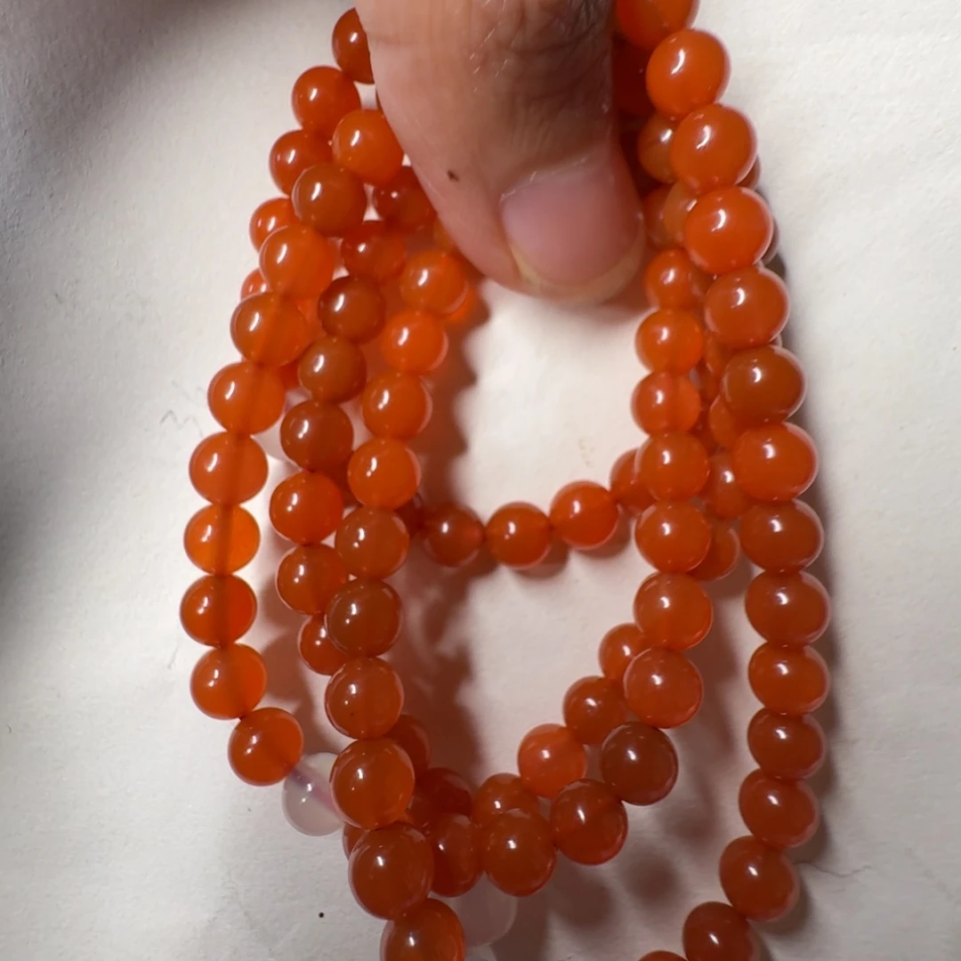 南红玛瑙未镶嵌手串