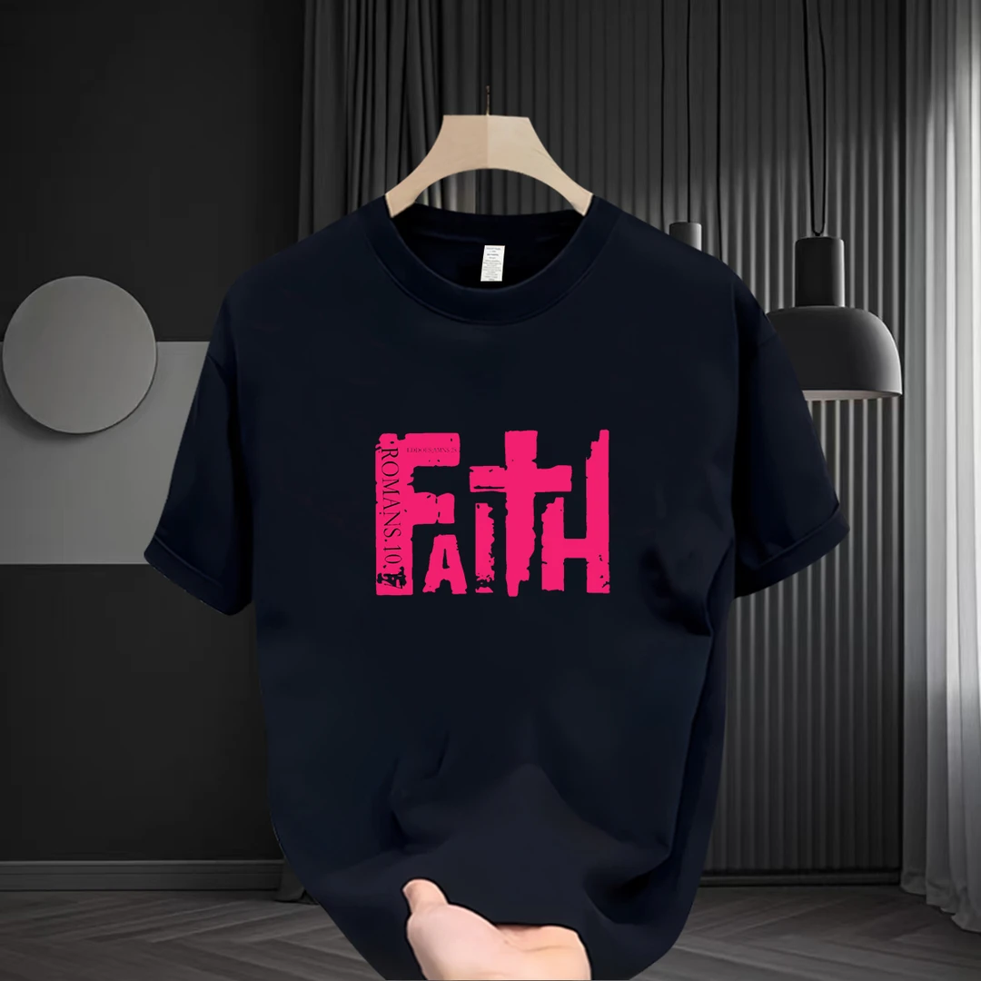 男款t恤短袖大码纯棉半袖上衣夏季2025爆款圆领宽松百搭休闲印花