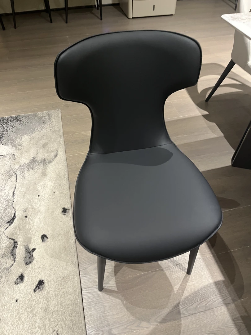 两张【柚苏】【人鱼椅】简约时尚高档北欧风意式家用办公茶台餐桌妆椅