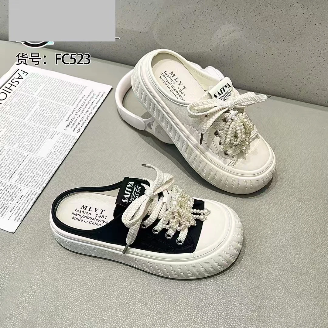 芊喜喜推荐帆布半包鞋