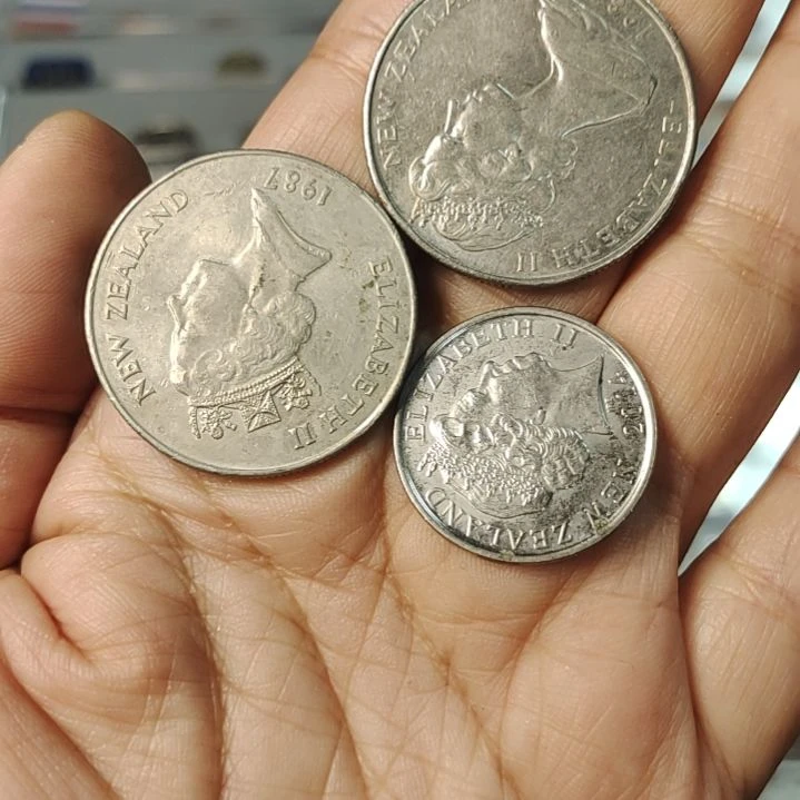 普通金属币新西兰3枚