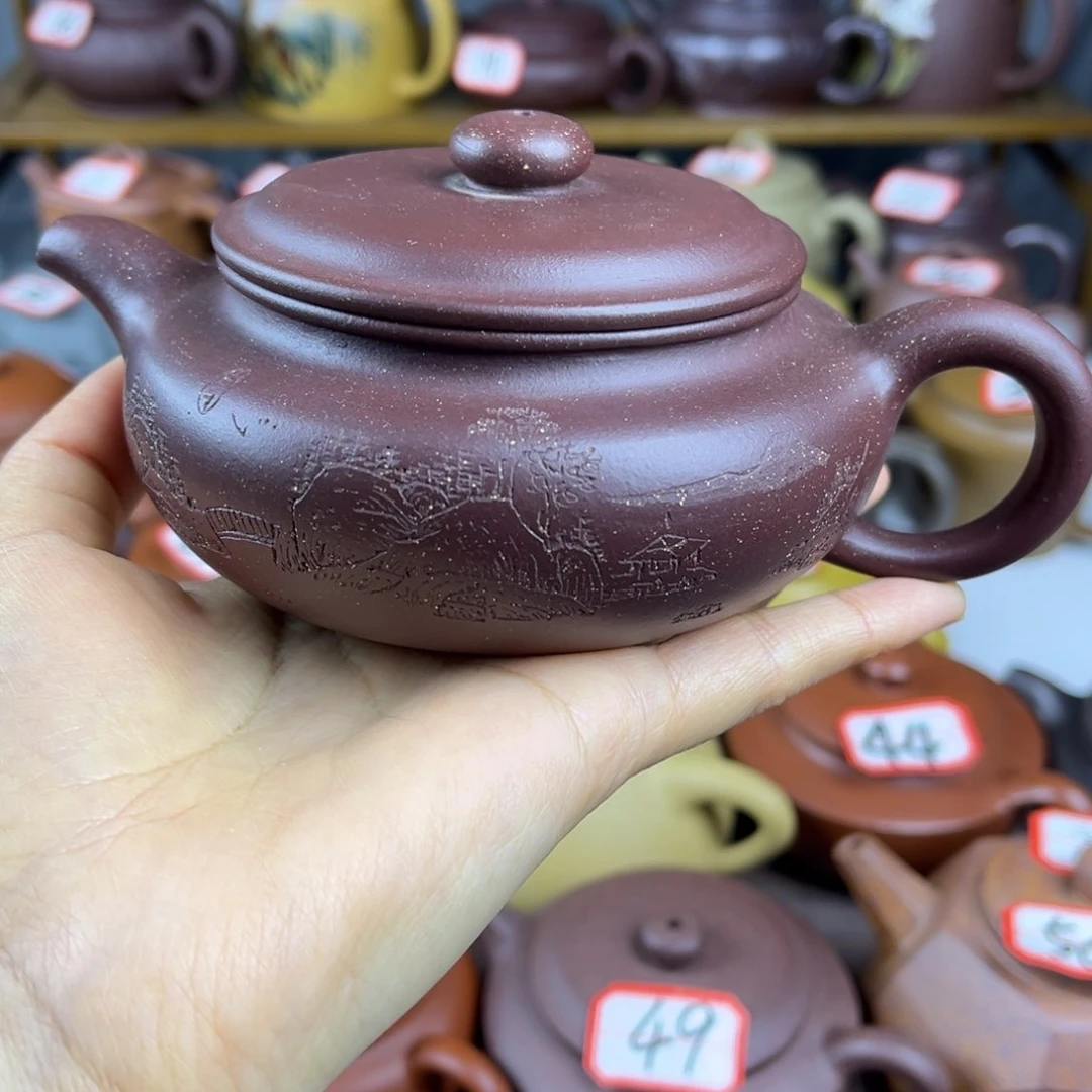 紫砂茶壶宜兴紫砂壶微瑕盖鼓包嗑