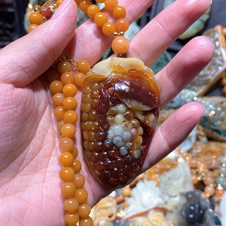 岫玉毛衣链未镶嵌