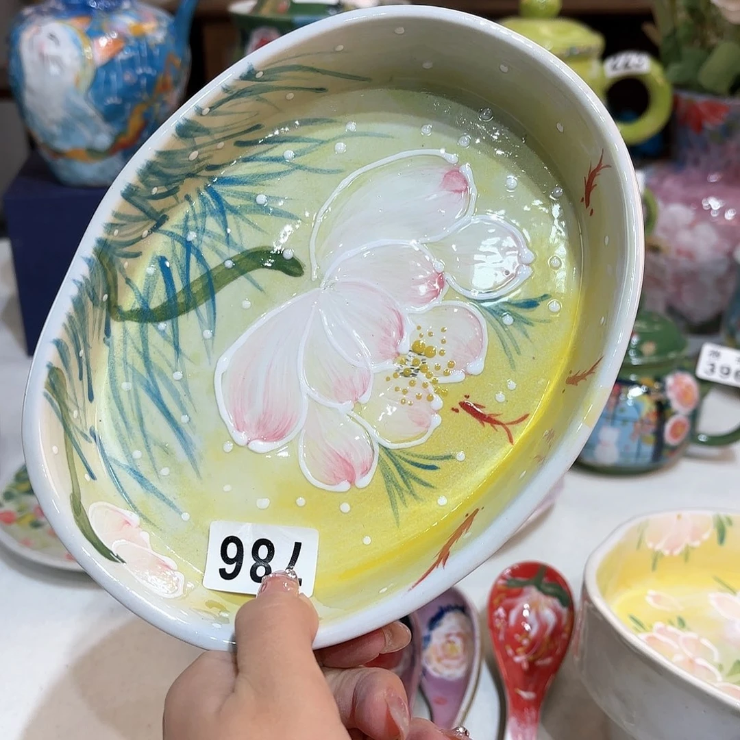 景德镇手绘高温釉下彩陶瓷茶具