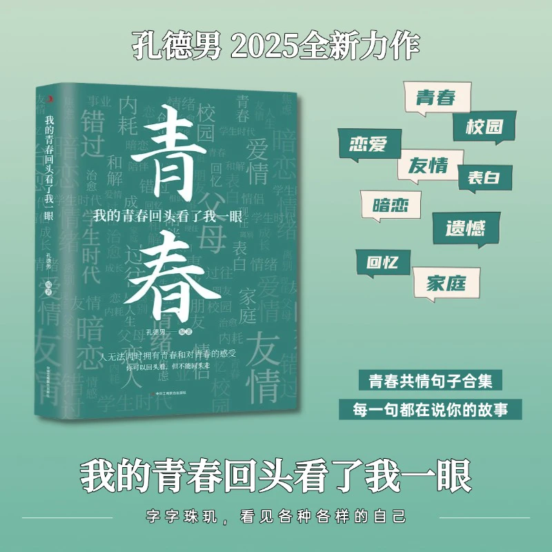 我的青春回头看了我一眼 孔德男2025新作 青春治愈成长遗憾句子集