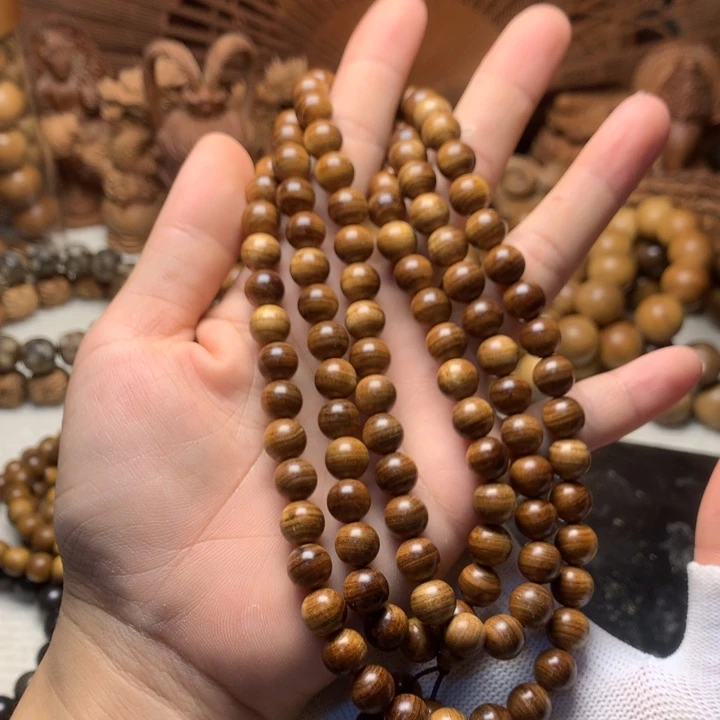 檀香木手串/手链老山檀香0.8多圈