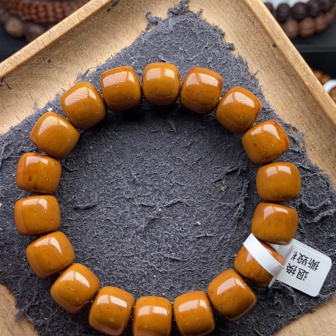 手串紫金鼠13mm近实心天花板黄金甲短轴