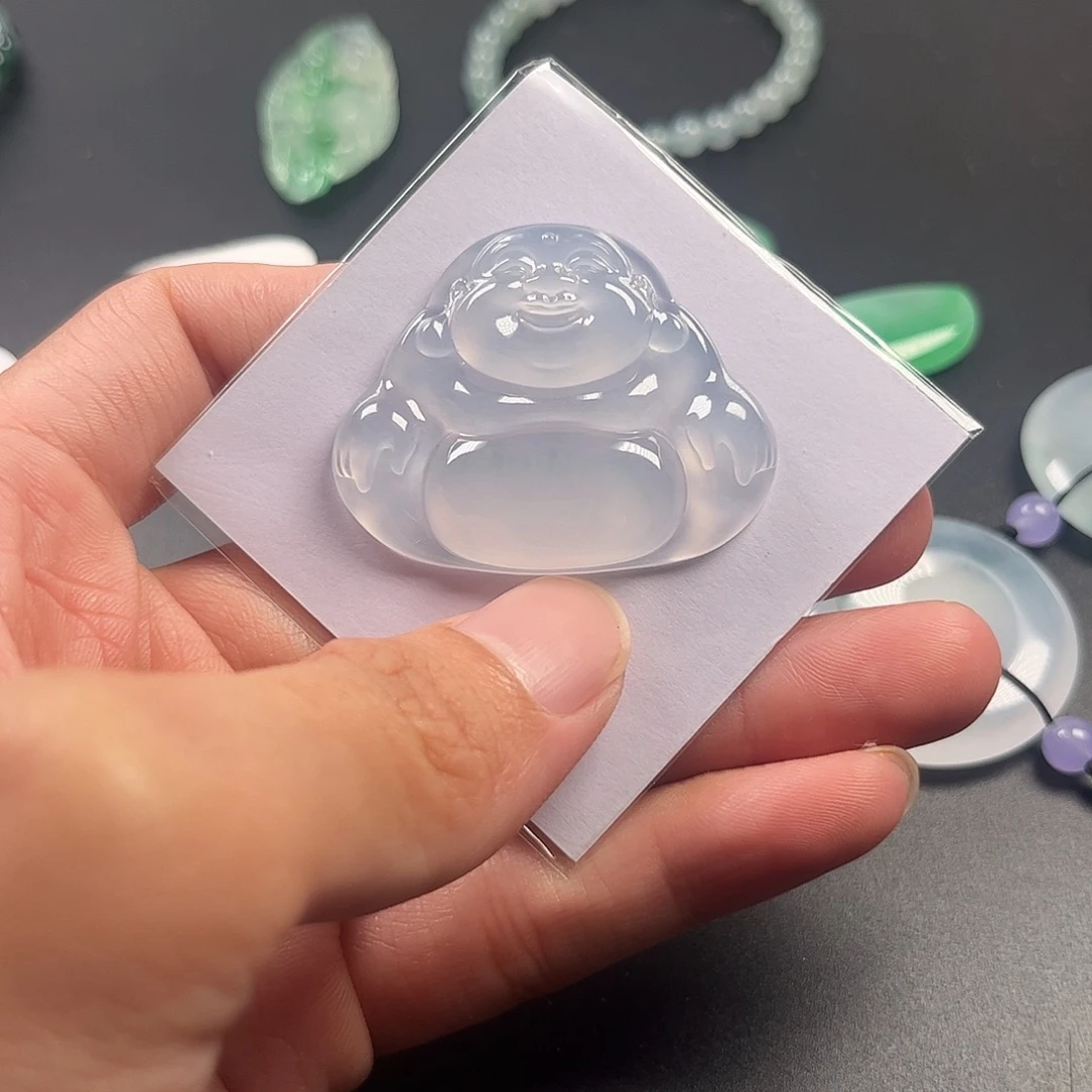 翡翠未镶嵌颈饰佛33.0，41.5，5.6