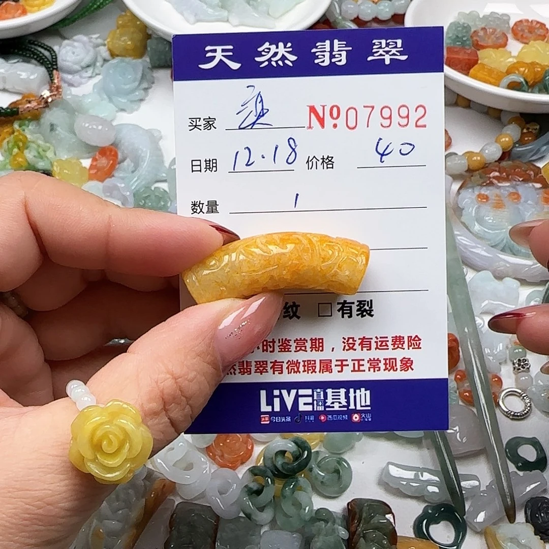 -***奕翡翠未镶嵌颈饰55
