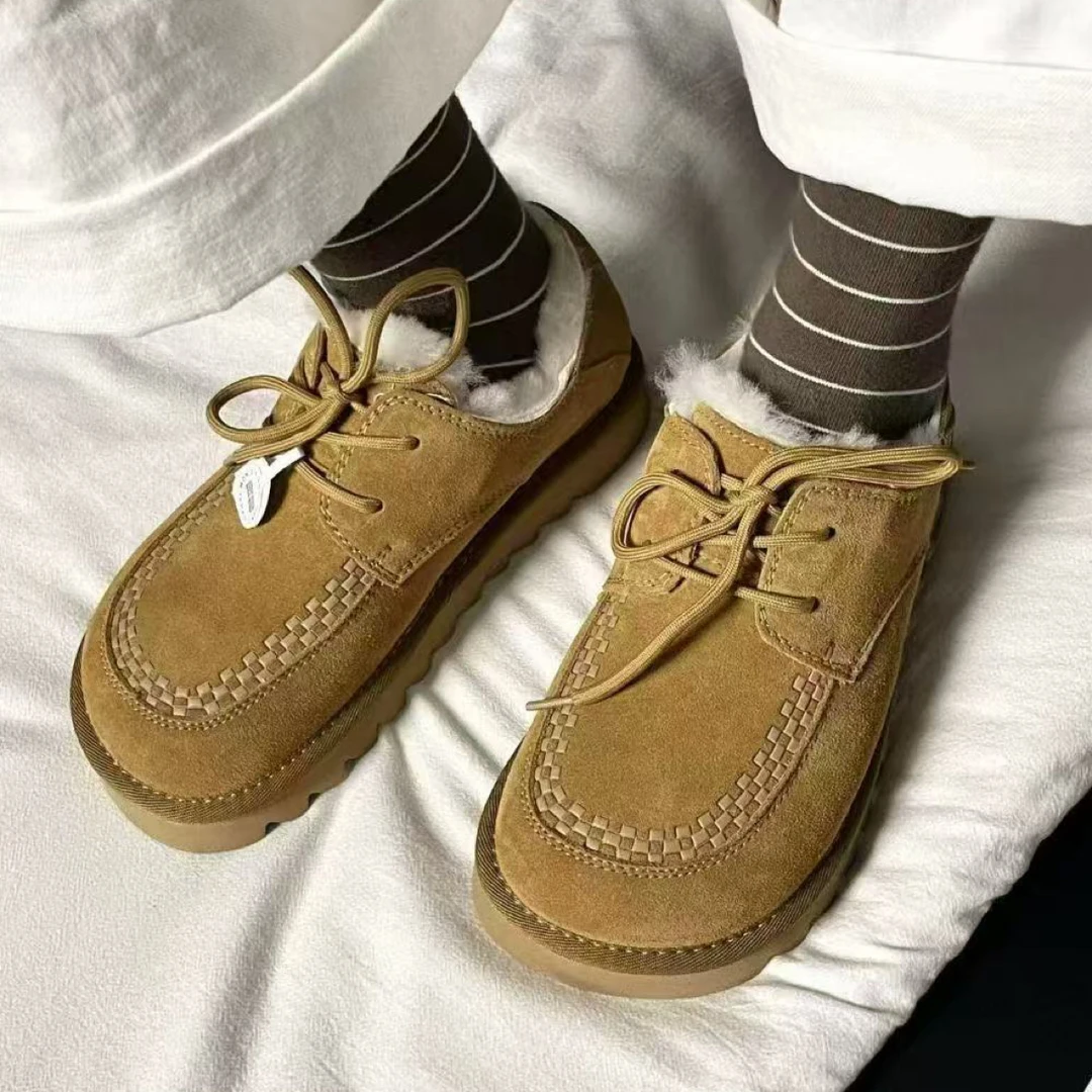 58526系带雪地棉鞋