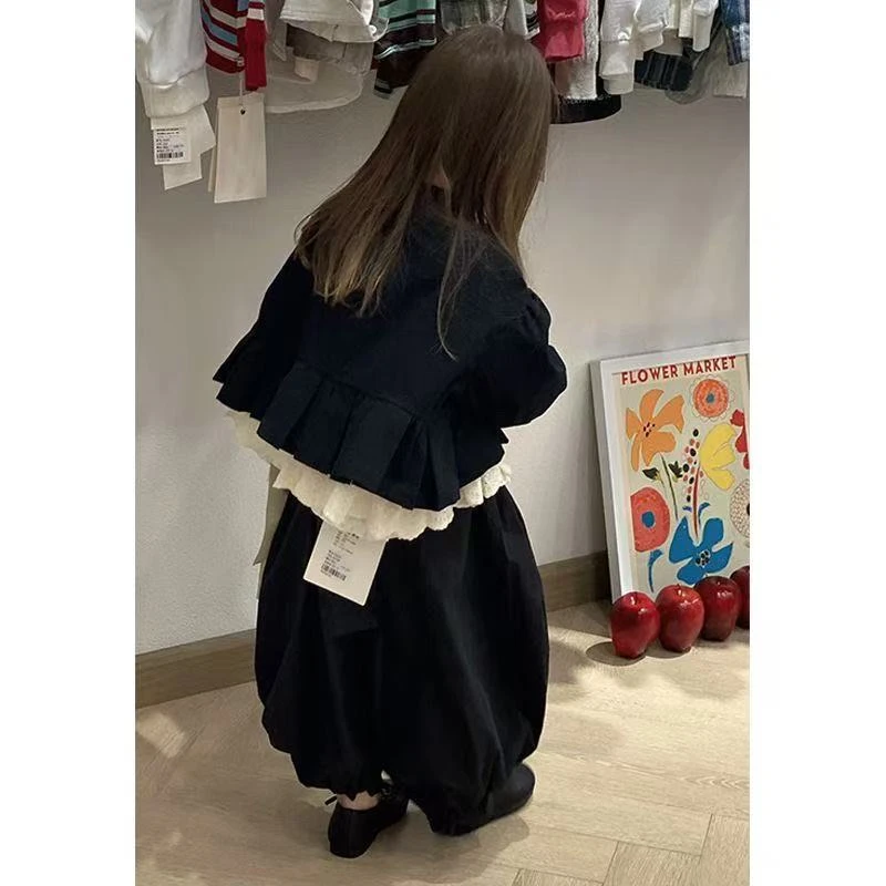 韩国童装女童网红炸街套装春季宝宝外套2025新款儿童洋气三件套潮