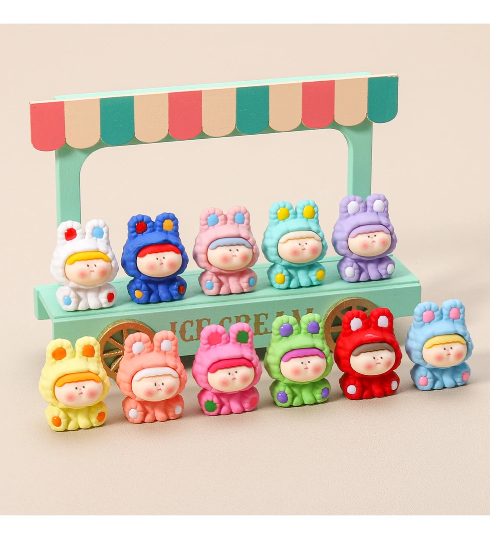 【九宫格 许愿】手感漆实色莉莉丝 卡通diy萌粒桌面车载立体摆件