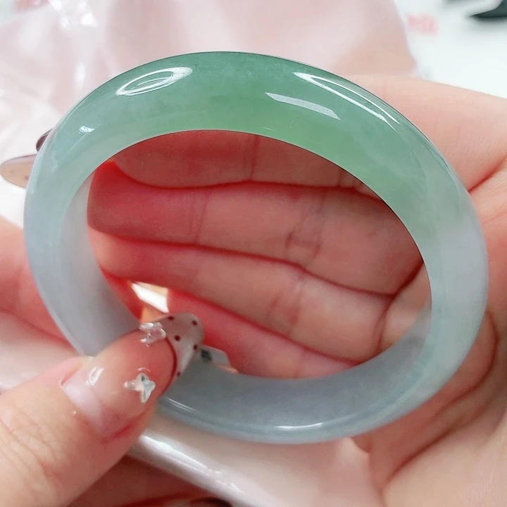 乐***๛翡翠未镶嵌手镯56.5x328