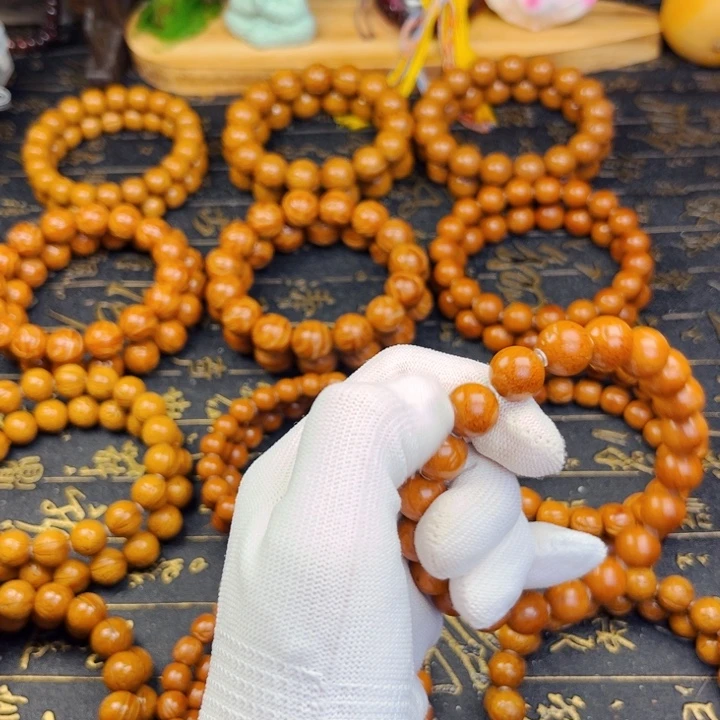 忘***️桃核手串11尺寸龙文