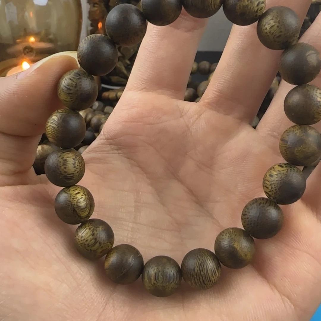 沉香碎屑沉香➕1.0圆珠单圈9克