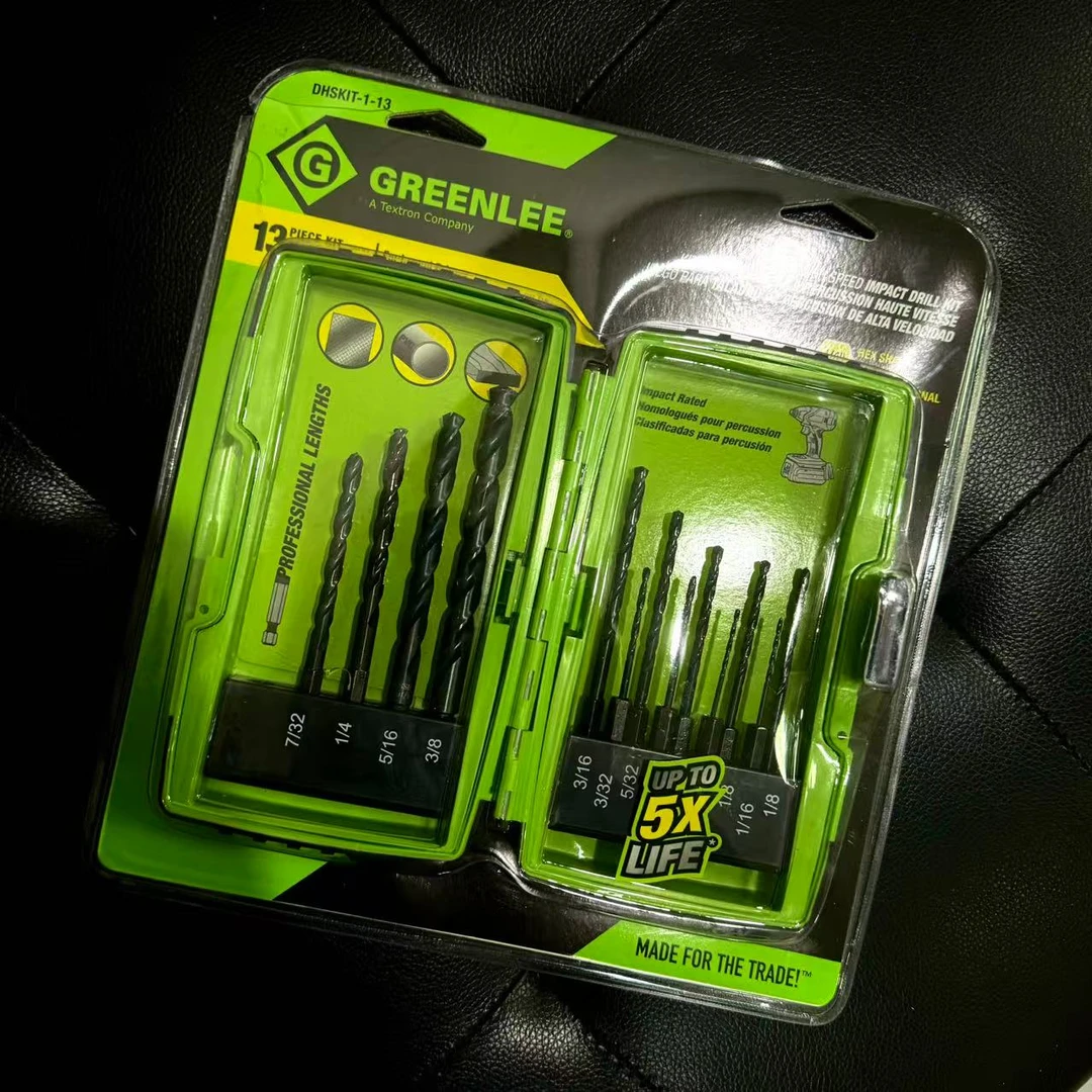 GREENLEE13件套特殊钢钻头套装