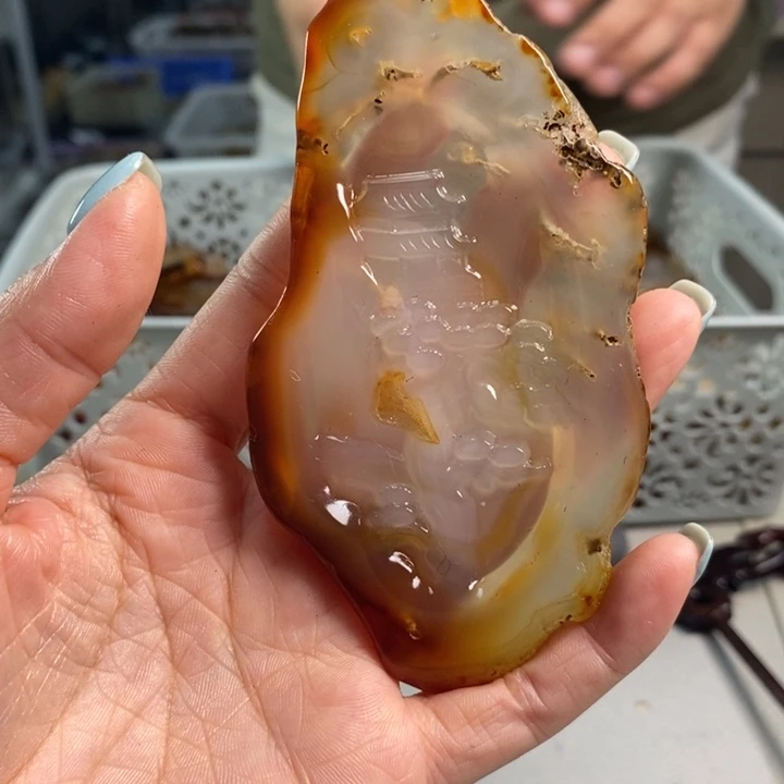 玛瑙/玉髓未镶嵌吊坠(不含链)