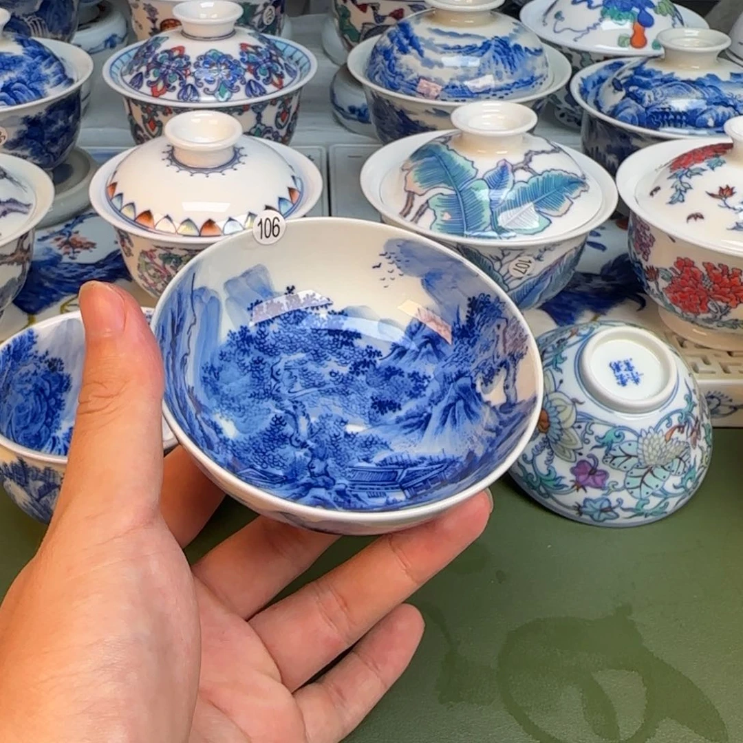 彦祖纯手工手绘茶具106