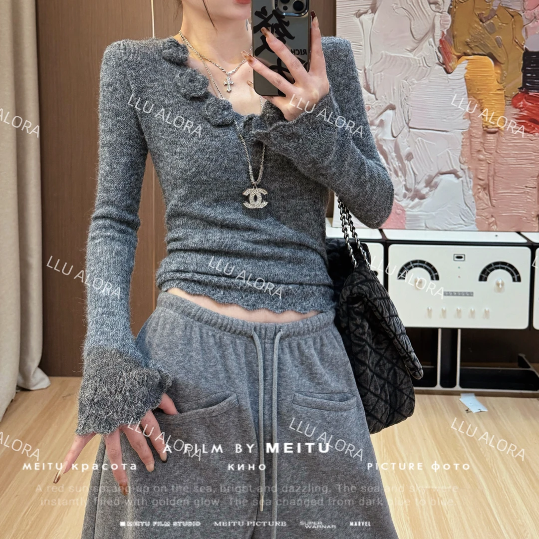 【LLU李】新款针织衫厚毛衣打底衫显瘦百搭 LLU-115