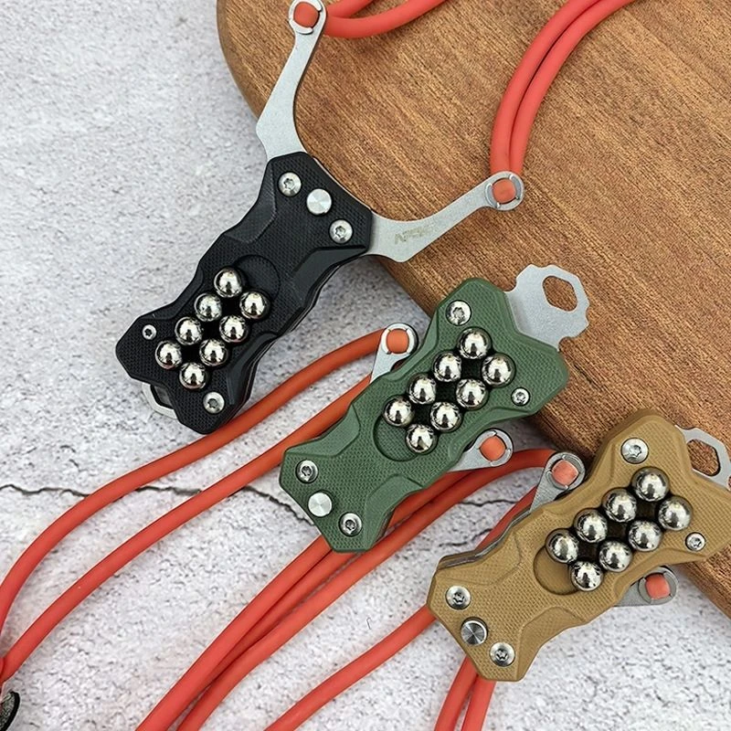 户外多功能弹弓露营工具户外求生可变形弹弓