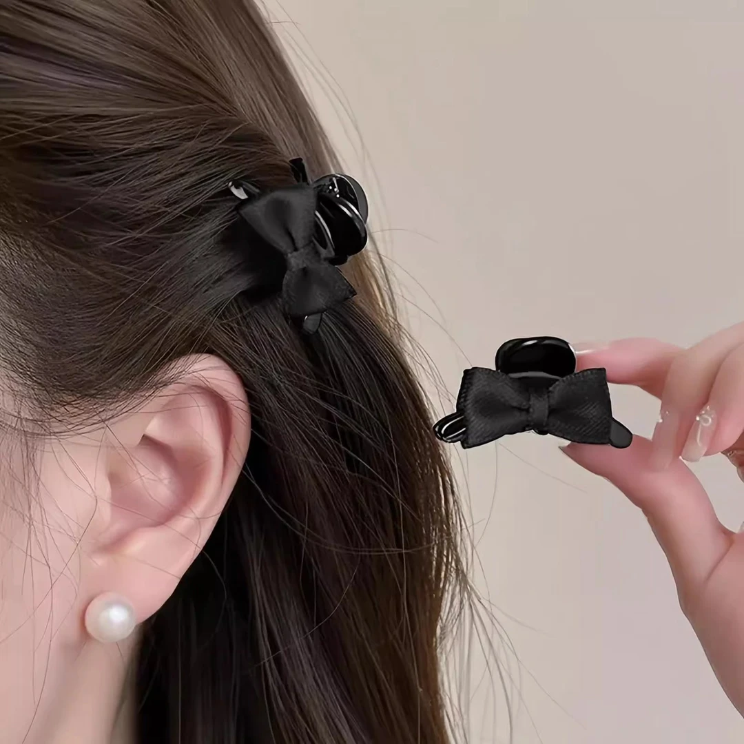2025新款蝴蝶结迷你小号抓夹女碎发夹高级感侧边夹刘海夹公主头饰