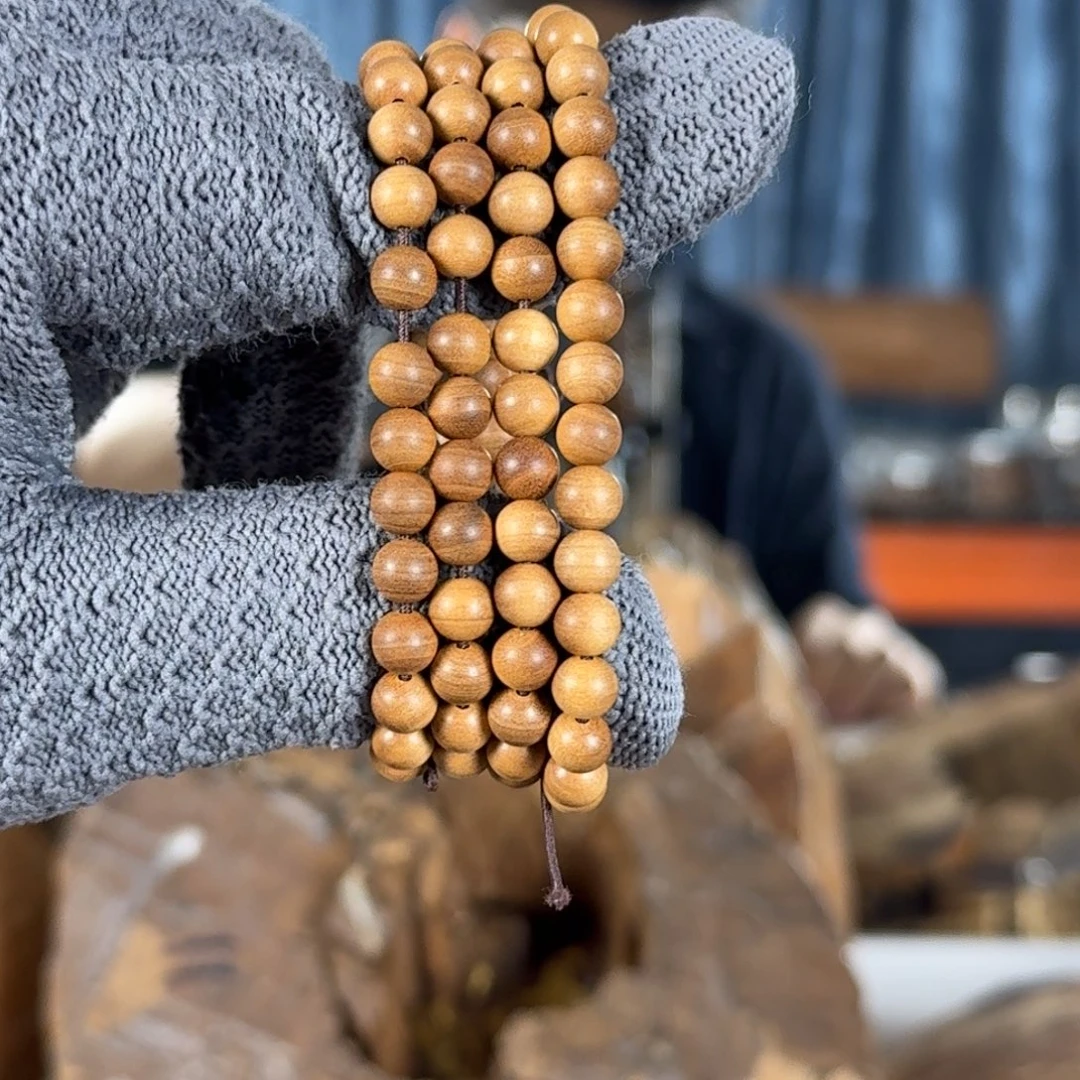 檀香木手串/手链魁系列日本回流“味真足2”06108横黑奶凉醇甜