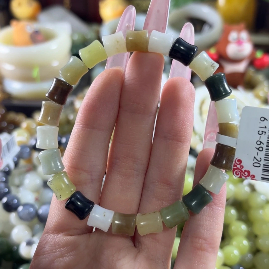 和田玉未镶嵌手链372