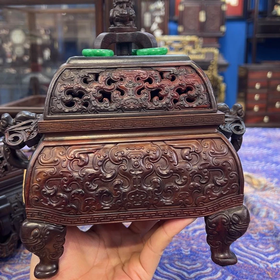 【闪购商品】红酸枝木类成套家具超*香盒