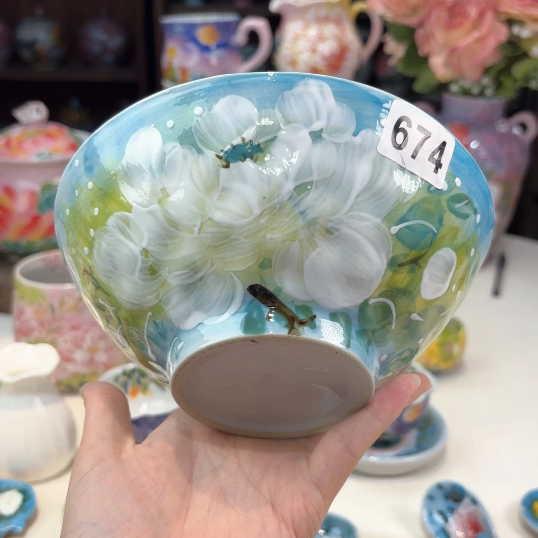 景德镇手绘高温釉下彩陶瓷茶具