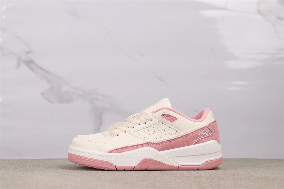 AJ4米白粉气垫低帮篮球鞋运动鞋女鞋休闲百搭板鞋透气防滑跑步鞋